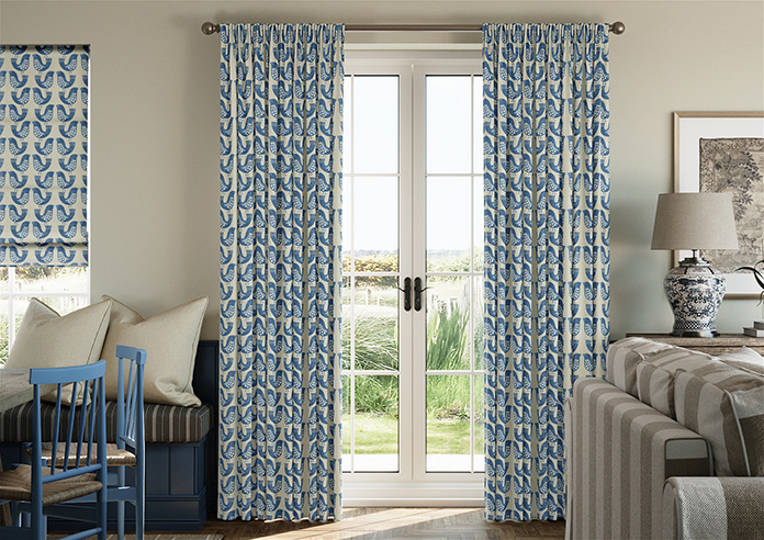 Scandi Birds, Capri - Made to Measure Curtains - Image 3